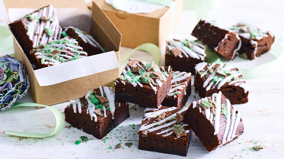 Choc peppermint brownie