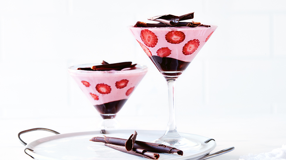 Chocolate strawberry martini