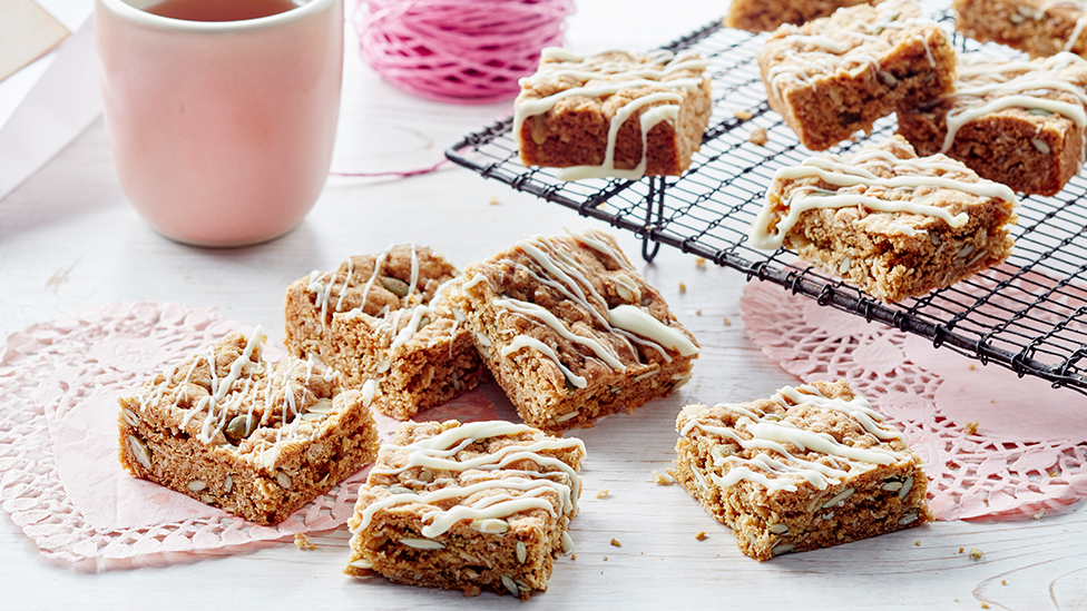 Coconut, quinoa and pepita slice