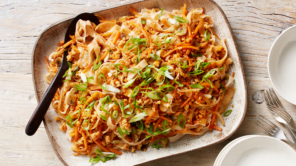 Curtis Stone's Stir-fried rice noodles with chicken and vegetables