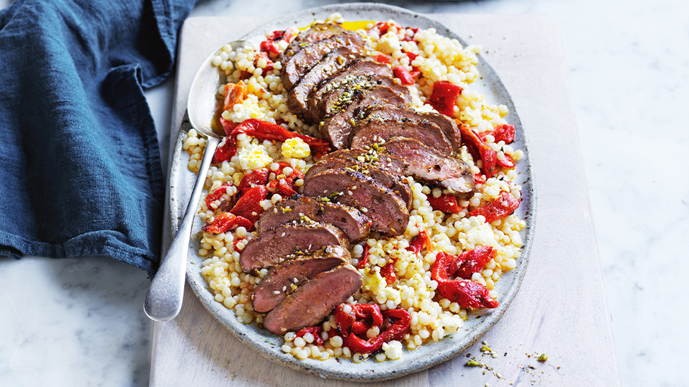 DUkkah lamb with couscous