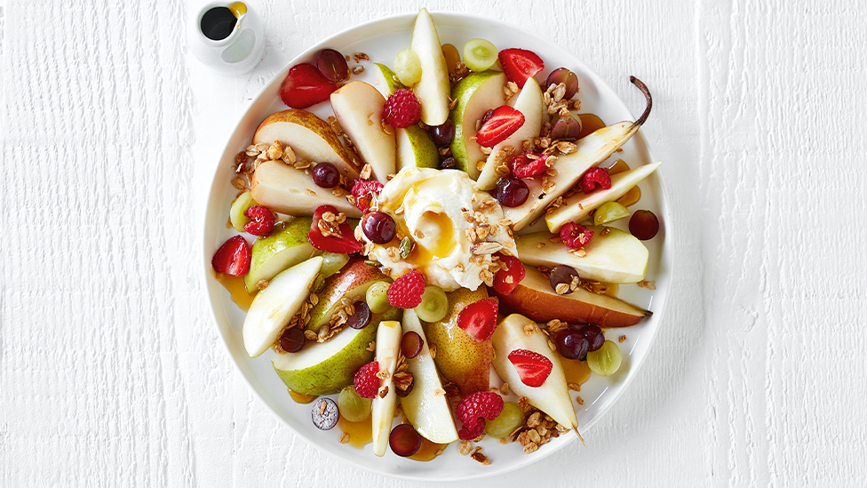 Easy sweet n crunchy pear nachos