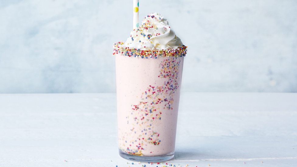 Fruity funfetti shake