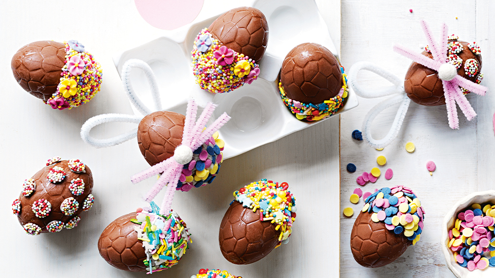 Funfetti easter eggs