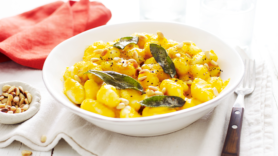 Gnocchi with Roasted Pumpkin Sauce, Pinenuts & Sage Recipe Coles