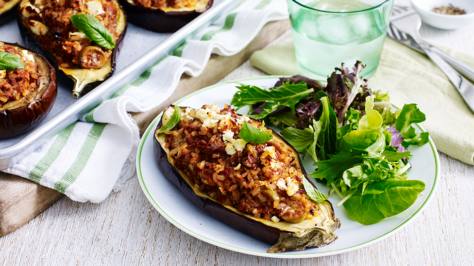 Italian stuffed eggplant