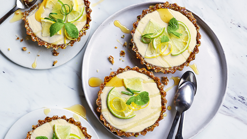 Lemon and Lime Vegan Tarts