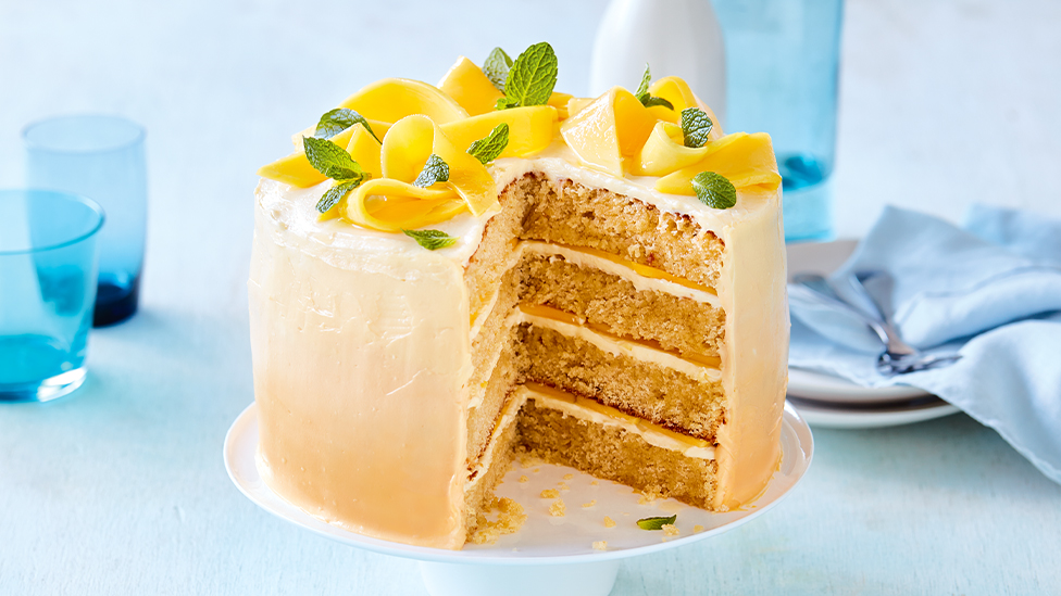 Mango and coconut cake