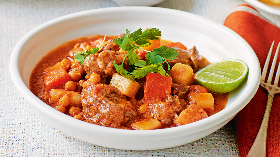 Masala lamb and chickpea stew