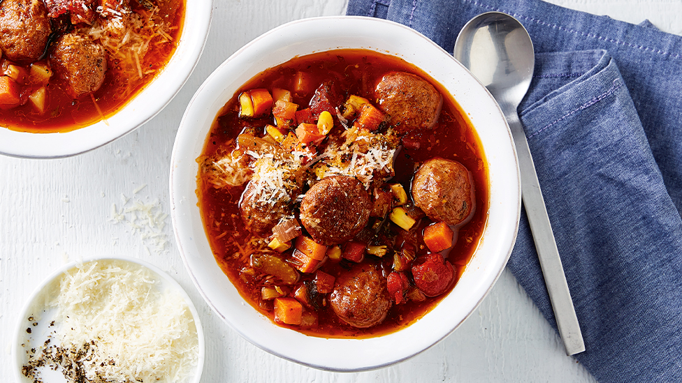 Meatball minestrone