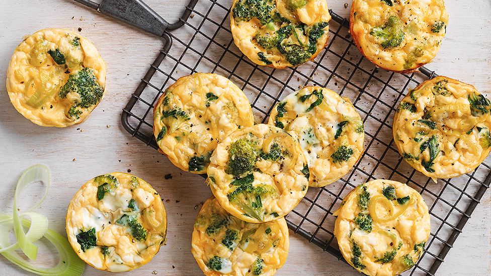 Mini leek frittatas