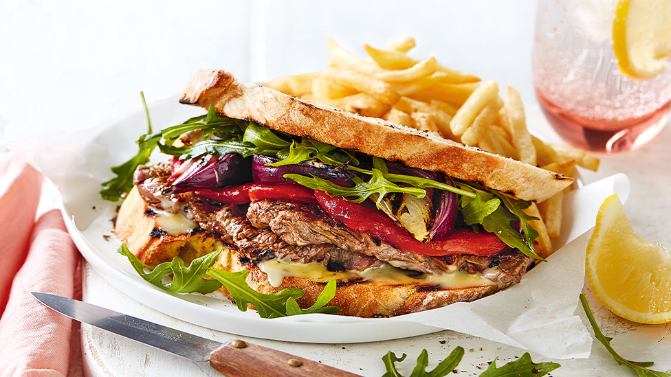 Minty lamb sandwich