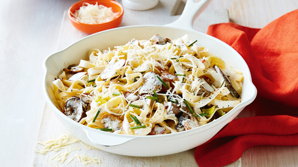 Mixed mushroom fettuccine 