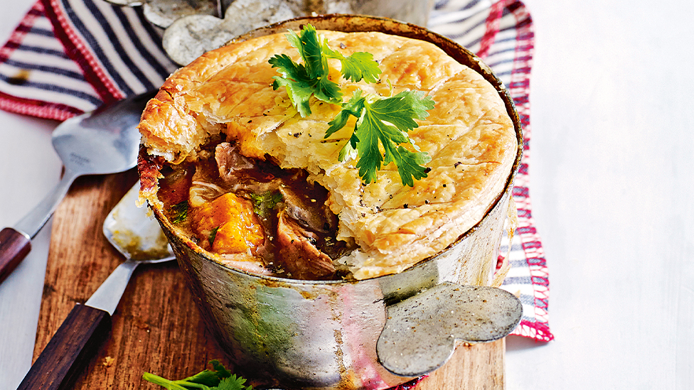 Moroccan lamb and pumpkin pot pies