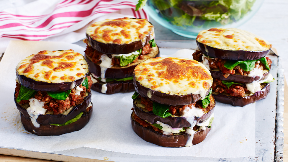 Moussaka stacks