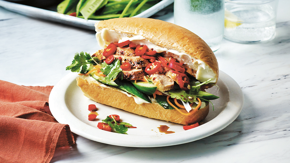 No-cook chicken Banh mi