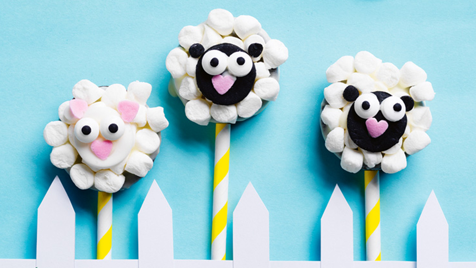 Oreo lamb lollipops