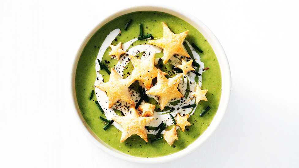 Pea and broccoli soup