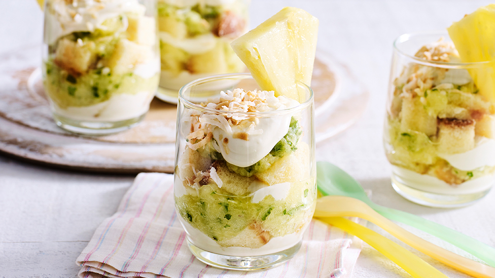 Pina colada parfaits