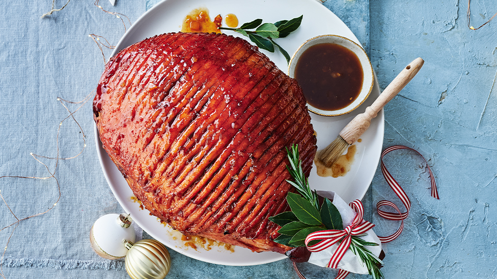 Pineapple and Bundaberg rum glazed ham