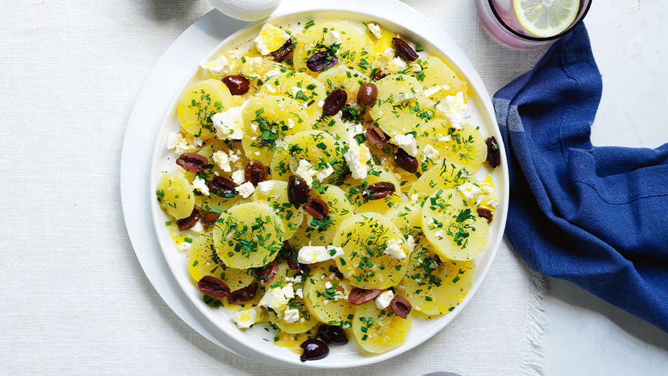 Curtis Stone's Potatoes with fetta and olives