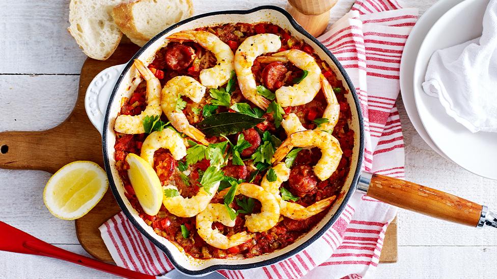 Prawn jambalaya
