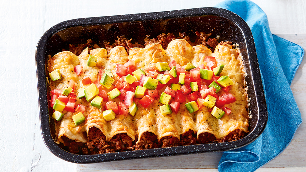 Quick beef enchiladas