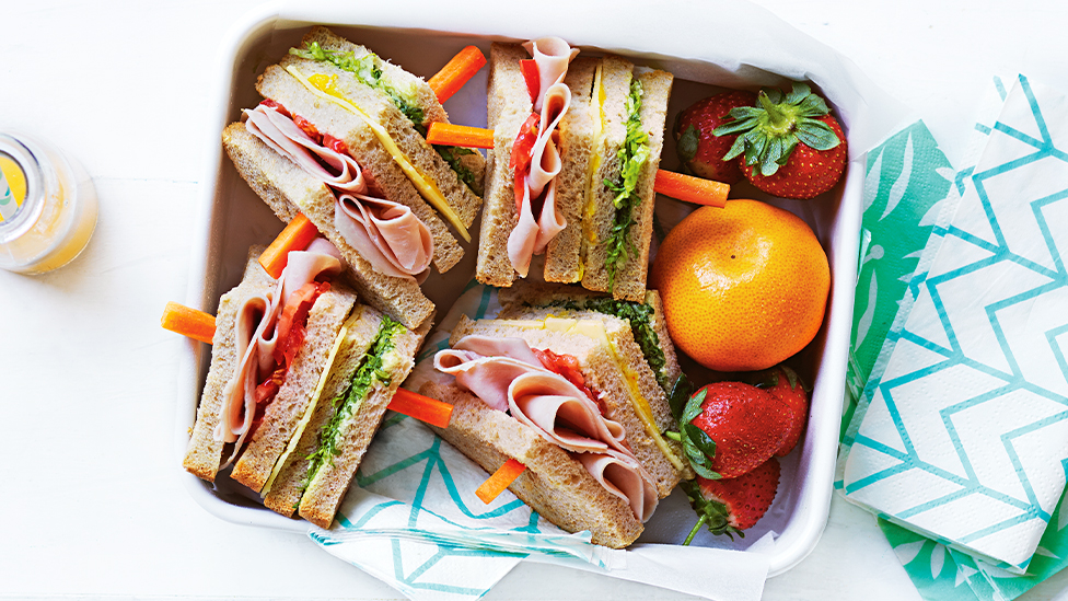 Rainbow sandwiches