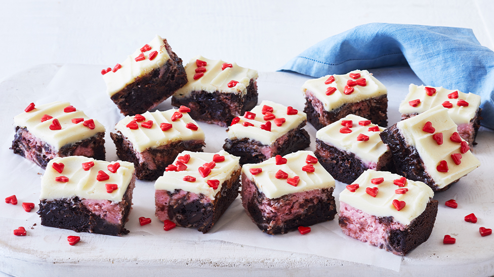 Raspberry cheesecake swirl brownie