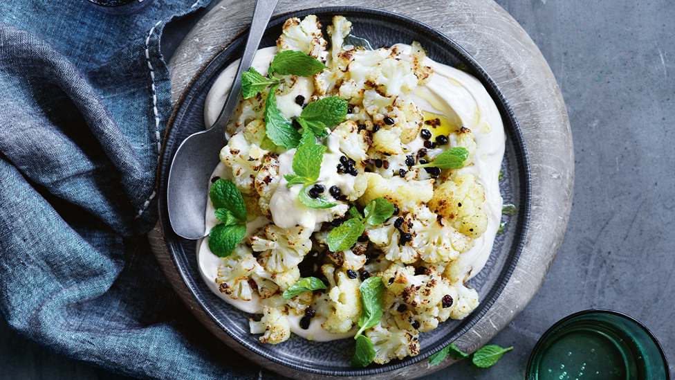 Roasted cauliflower salad