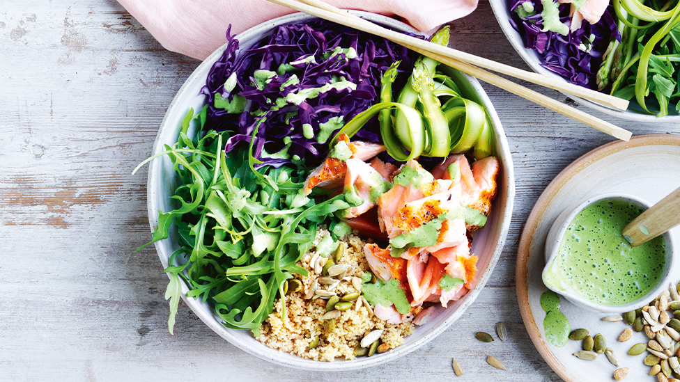 Salmon shop buddha bowl