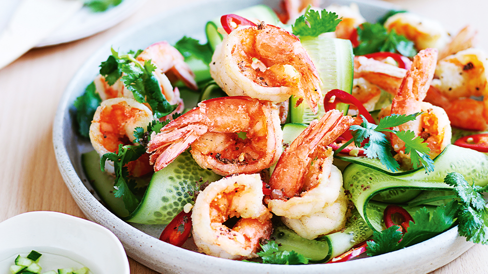 Salt and pepper prawns