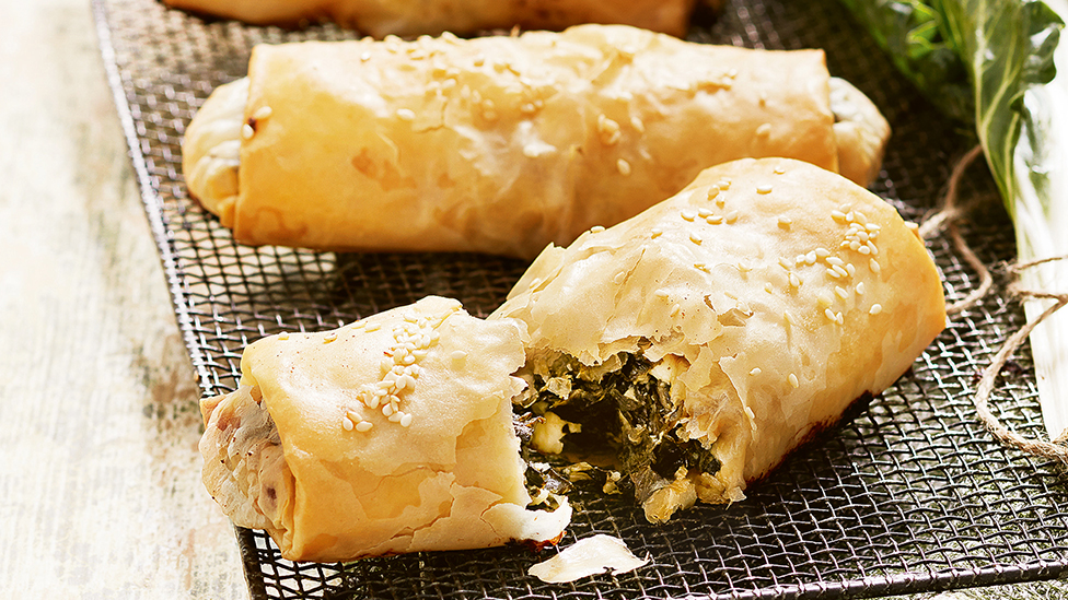 Silverbeet and fetta hand pies