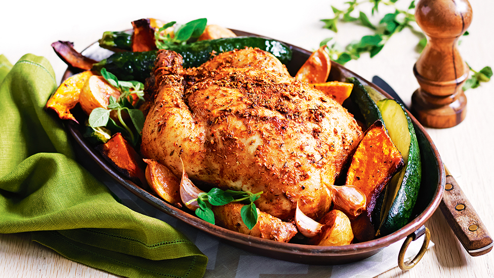 Slow-roasted Cajun chicken