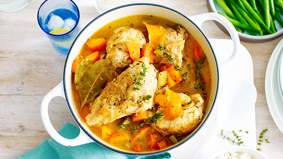 Spanish chicken braise with orange, paprika and thyme