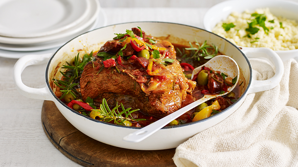 Spanish-style beef pot-roast