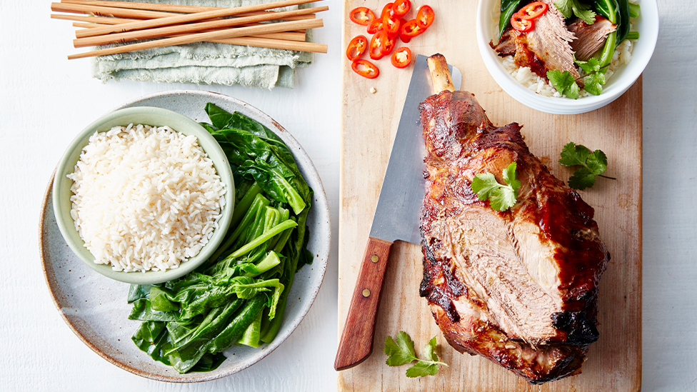 Sticky Chinese barbecue lamb