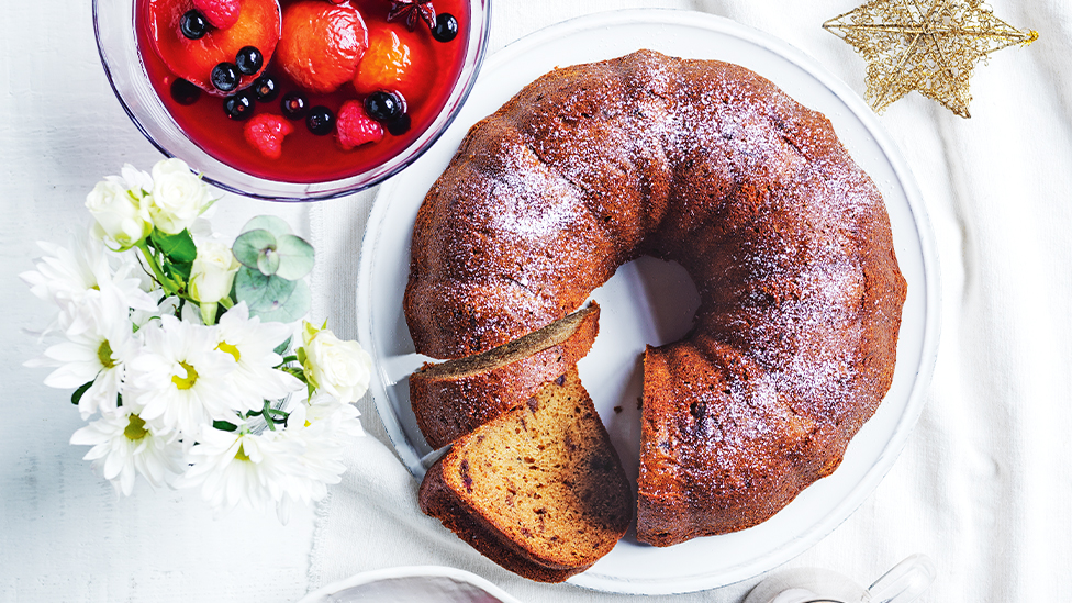 Sticky date pudding with chai custard