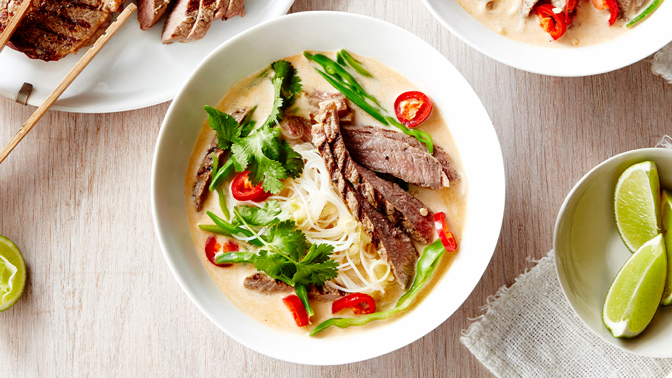 Thai beef noodle soup
