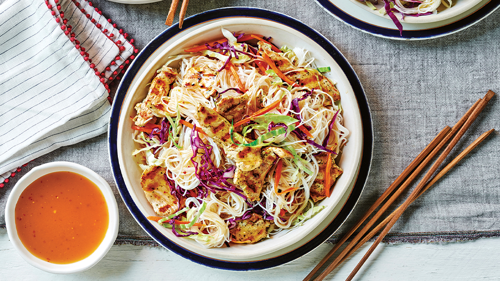 Thai chicken noodle salad