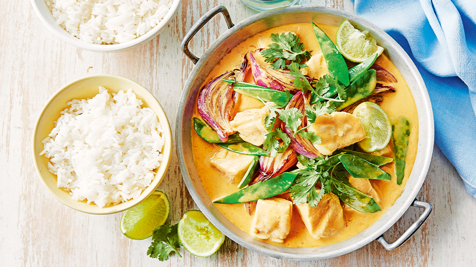 Thai yellow fish curry