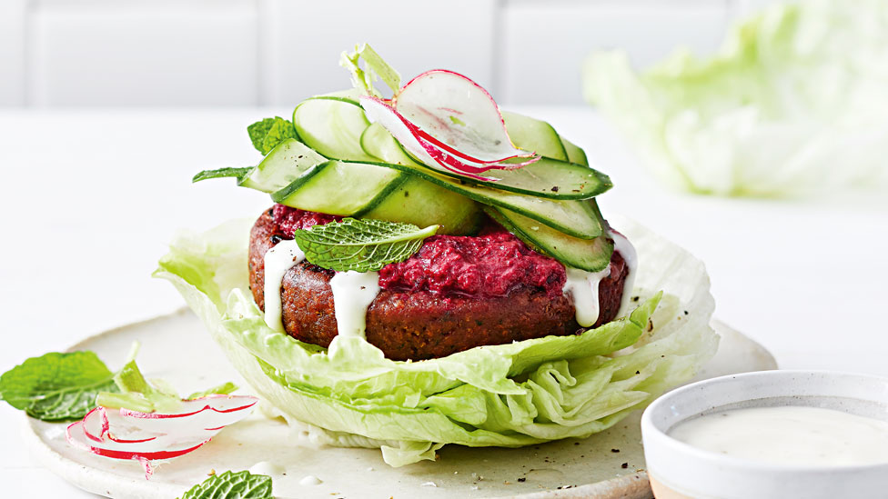 Vegan Burger with a Lettuce Bun Recipe Coles
