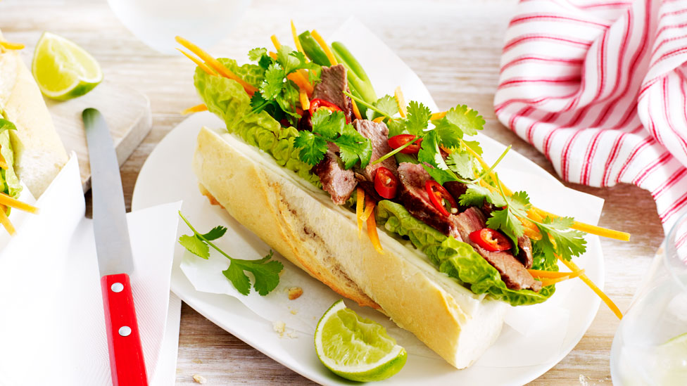 Vietnamese beef rolls