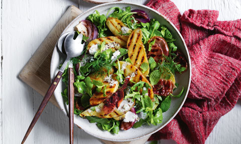 Chargrilled kipfler potato salad