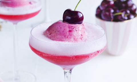 Cherry sorbet fizz