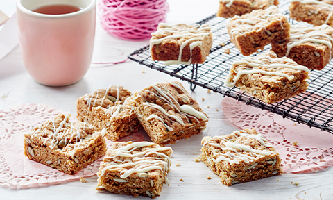 Coconut, quinoa and pepita slice