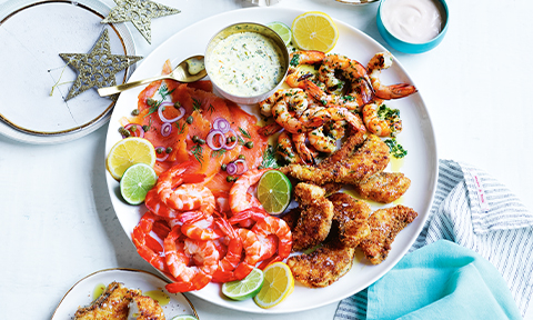 Crumbed barramundi fingers