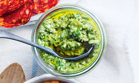 Green Olive and Smoked Almond Tapenade