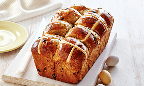 Hot cross bun-ana bread