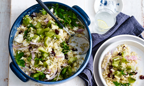 Kiwi and quinoa salad